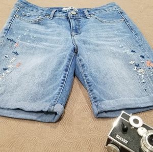 CodeBleu Embroidered Bermuda Shorts